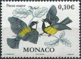 MONACO - 2002 - STAMP MNH ** - Great Tit (Parus Major) - Ungebraucht