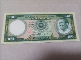 BILLETE DE GUINEA ECUATORIAL 100 EKUELE 1975, UNC - Guinea Equatoriale