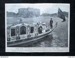 Ingresso A Stoccolma Del Principe Gustavo Adolfo Di Svezia Stampa Del 1905 - Autres & Non Classés
