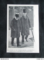 Emile Loubet E Sir Francis Bertie Attendono Re Edoardo VII Stampa Del 1905 - Autres & Non Classés