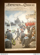 Copertina La Domenica Del Corriere 22 Marzo 1914 WW1 Guerra Funerale Sottomarino - Autres & Non Classés