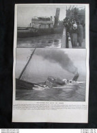 Istantanee Della Nave Frogner Che Affonda Stampa Del 1907 - Autres & Non Classés