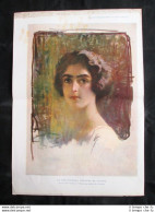 Ritratto Della Principessa Jolanda Di Savoia, Di G. Palanti Stampa Del 1923 - Autres & Non Classés