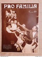 Copertina Pro Familia 1937 Bambini Che Partono Per Le Colonie Montane Del Regime - Altri & Non Classificati