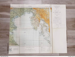 Carta Geografica O Mappa Venezia E Penisola D'Istria I.G.M. Anno 1950 Cm 58 X 68 - Otros & Sin Clasificación