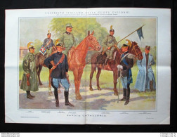 Uniformi Esercito Italia, Rodolfo Paoletti: Savoia Cavalleria Stampa Del 1913 - Andere & Zonder Classificatie