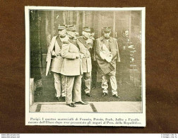 Parigi 1925 Maresciallo Petain Foch Joffre Fayolle Auguri Presidente G.Doumergue - Sonstige & Ohne Zuordnung