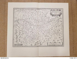 Carta Geografica O Mappa Westphalia Ducatus Anno 1645 Joan Blaeu Ristampa - Cartes Géographiques