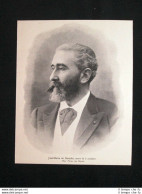 Il Poeta José Maria De Heredia, Morto Il 3 Ottobre 1905 Stampa Del 1905 - Sonstige & Ohne Zuordnung