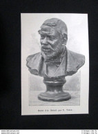 Busto Di Auguste Dutuit, Di P. Tosca Stampa Del 1902 - Sonstige & Ohne Zuordnung