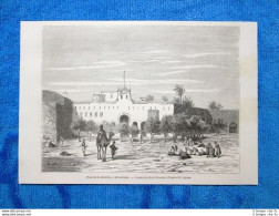 Gravure Année 1862 - Place De La Mudirie, à Khartoum (Sudan) - Piazza Mudirie - Before 1900