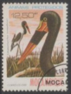 1981 MOZAMBIQUE USED STAMP ON BIRD/Ephippiorhynchus Senegalensis-Saddle Billed Stork/PROTECTED ANIMAL - Cigognes & échassiers