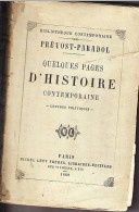 C1 PREVOST PARADOL Pages Contemporaine LETTRES POLITIQUES 1862 Second Empire PORT INCLUS - 1801-1900