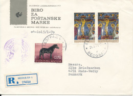 Yugoslavia Registered Cover Sent To Denmark 20-3-1970 - Brieven En Documenten