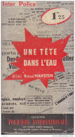 C1 Richard MARSTEN Une Tete Dans L Eau Ed McBAIN EO 1960 Le DERNIER PLONGEON Port Inclus France - Presses Internationales