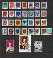 JERSEY COLLECTION. JERSEY DEFINITIVES. CRESTS. VALUES TO £5. USED. - Jersey