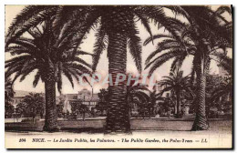 CPA Nice Le Jardin Public Les Palmiers - Parcs Et Jardins
