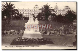 CPA Nice Monument De La Reine Victoria - Parques, Jardines