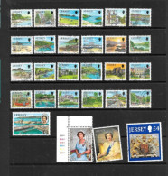 JERSEY COLLECTION. JERSEY DEFINITIVES. VIEWS. VALUES TO £4. USED. - Jersey