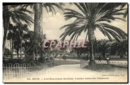 CPA Nice Les Nouveaux Jardins Casino Entre Les Palmiers - Parcs Et Jardins