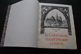 L'ABBE HARDY LA CATHEDRALE SAINT-PIERRE DE LISIEUX FRAZIER-SOYE 1917 RELIURE CUIR RARE VICAIRE ILLUSTRATION ILLUSTRATEUR - Normandië