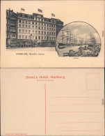 Ansichtskarte Hamburg 2 Bild: Hafen Und Streits Hotel 1912 - Autres & Non Classés