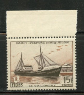 SAINT PIERRE ET MIQUELON 352 BATEAU  LUXE NEUF SANS CHARNIERE - Neufs