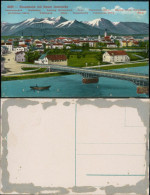 Ansichtskarte Rosenheim Panoramablick Mit Neuer Innbrücke 1915 - Rosenheim