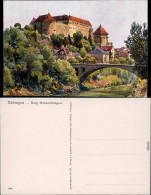 Ansichtskarte Tübingen Künstlerkarte - Burg Hohentübingen 1922  - Tuebingen