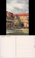 Ansichtskarte Tübingen Schloßhof - Künstlerkarte 1922  - Tuebingen