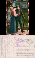 Ansichtskarte  Soldaten-Abschied - 1. WK - Drum Mädchen Weine Nicht 1917 - Personen