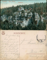 Ansichtskarte Hohnstein (Sächs. Schweiz) Brandhotel 1913  - Hohnstein (Sächs. Schweiz)