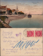 Emmerich (Rhein) Partie Am Rheinufer Colorierte Ansichtskarte 1923 - Emmerich