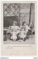 Enfants N°5 Fillettes Avec Leurs Poupées Gourmandes VOIR DOS - Groupes D'enfants & Familles