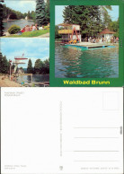 Brunn-Auerbach Vogtland Waldbad Schwimmplatform Beckenrand  Sprungturm 1981 - Auerbach (Vogtland)