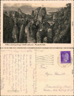 Ansichtskarte Rathen Basteifelsen 1942  - Rathen