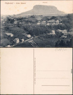 Pfaffendorf-Königstein (Sächsische Schweiz) Panorama-Ansicht 1917 - Koenigstein (Saechs. Schw.)