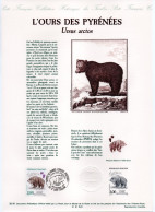 - Document Premier Jour L'OURS DES PYRÉNÉES - SAINT-LARY SOULAN 14.9.1991 - - Bären