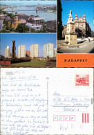 Ansichtskarte Budapest Überblick, Denkmal, Neubauviertel 1980 - Hungary
