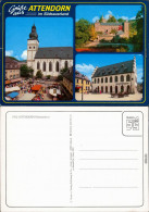 Ansichtskarte Attendorn Kirche, Burg, Museum 1999 - Attendorn