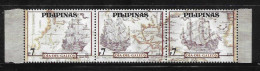 Philippines 2011 Ships Galleon Ship Map Strip MNH - Filippijnen