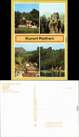 Rathen Am Kottesteig, Basteibrücke, Teilansicht, Blick Zum Mönch 1989 - Rathen