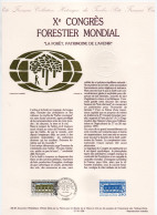 - Document Premier Jour Xe CONGRÈS FORESTIER MONDIAL - PARIS 22.9.1991 - - Documents De La Poste