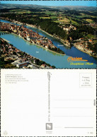 Ansichtskarte Passau Luftbild-Panorama 1985 - Passau