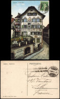 Ansichtskarte Luzern Lucerna Stadtteilansicht Partie Am Stadtkeller 1910 - Autres & Non Classés