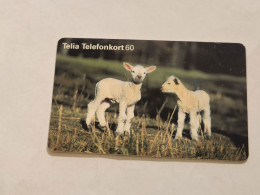 SWEDEN-(SE-TEL-060-0102)-Lambs-(26)(Telefonkort 60)(tirage-100.000)(1971831)-used Card+1card Prepiad Free - Sweden