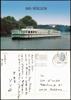 Ansichtskarte  Fahrgastschiff Personenschiffahrt MS RÜGEN 1994 - Fähren