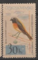 1964 CZECHOSLOVAKIA USED STAMP ON BIRD/Phoenicurus Phoenicurus/Fauna/Birds/Flycatchers - Climbing Birds