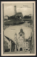 AK Vilsbiburg, Blick Nach Der Pfarrkirche, Spitalkirche  - Vilsbiburg