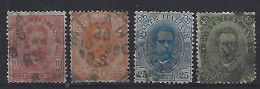 Italy 1893  Umberto I (o) Mi.67-70 - Gebraucht